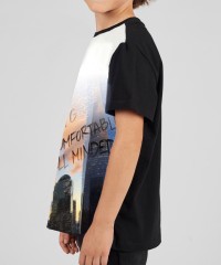 Pamuklu Urban Temalı Çocuk Tişört | Rahat Kalıp