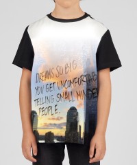 Pamuklu Urban Temalı Çocuk Tişört | Rahat Kalıp