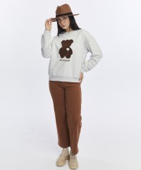 Kadife Be Yourself Desenli Gri Melanj Yumuşak Dokulu Regular Fit Bisiklet Yaka Kadın Sweatshirt Kadife Be Yourself Desenli Gri Melanj Yumuşak Dokulu Regular Fit Bisiklet Yaka Kadın Sweatshirt
