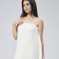 %50 Bambu %50 Pamuklu Krem Renk Müslin Peştemal