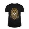 Hippi Aslan Baskılı Siyah T-Shirt | Uniseks
