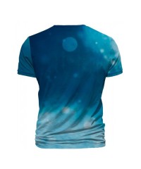 Mavi Kurt Baskılı Slim Fit Tişört | Uniseks