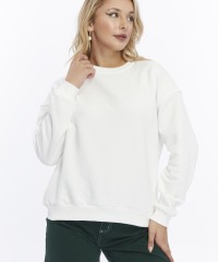 Kadife True Self Love Desenli Ekru Yumuşak Dokulu Regular Fit Bisiklet Yaka Kadın Sweatshirt Kadife True Self Love Desenli Ekru Yumuşak Dokulu Regular Fit Bisiklet Yaka Kadın Sweatshirt