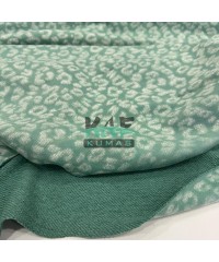 Baskıılı 3 İplik Diagonel Kumaş | Yeşil Leopar Baskıılı 3 İplik Diagonel Kumaş | Yeşil Leopar