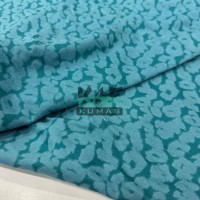 Baskılı Penye Şardonlu İki İplik Kumaş | Beyaz Noktalar