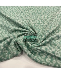 Baskıılı 3 İplik Diagonel Kumaş | Yeşil Leopar Baskıılı 3 İplik Diagonel Kumaş | Yeşil Leopar