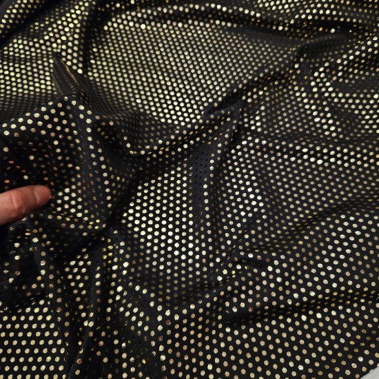 Gold Varak Puantiye Lyc Süprem Kumaş | A-13