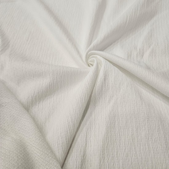 Penye Beyaz Su yolu Kırışık Kumaş | R1-04