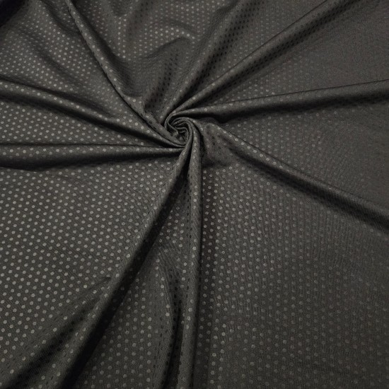 Siyah Mat Puantiye Lyc Süprem Kumaş | A-12
