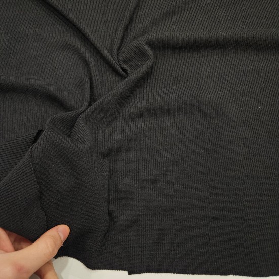 Poliviskon Ribana Kumaş | Siyah