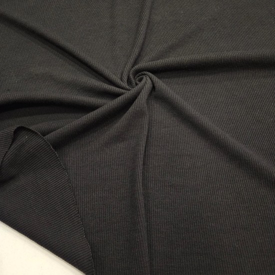Poliviskon Ribana Kumaş | Siyah