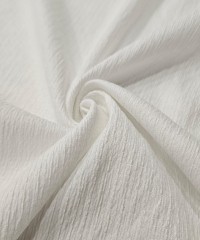 Penye Beyaz Su yolu Kırışık Kumaş | R1-04