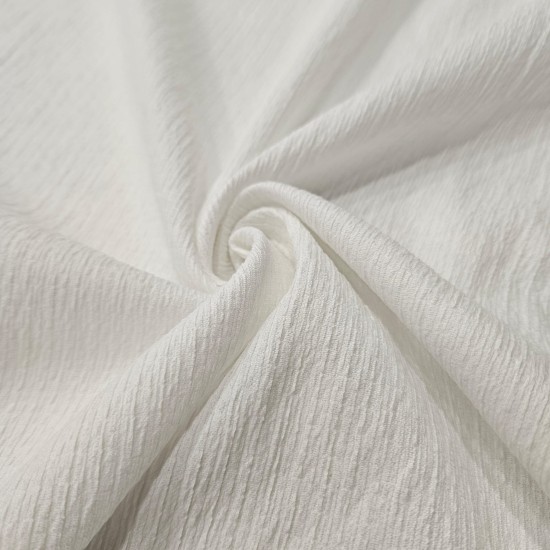 Penye Beyaz Su yolu Kırışık Kumaş | R1-04