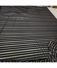 Penye Gümüş Noktalı Çizgi Süprem Kumaş | 200x145 cm | A-05-2