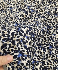 Leopar Desen Kraş Jakarlı Kumaş | D-02
