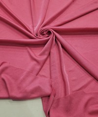 Likralı Polyester Pembe İnterlok Kumaş | D-01
