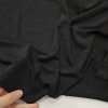 Siyah Likralı Polyester Ribana Kumaş | D-03