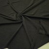 Siyah Likralı Polyester Ribana Kumaş | D-03