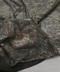 Gold Batik Baskı Haki Parça Kumaş