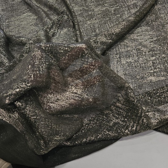 Gold Batik Baskı Haki Parça Kumaş