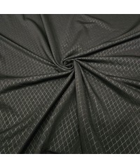 Baklava Desen Tişörtlük Siyah Lyc Süprem Kumaş | R1-10