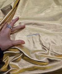 Polyester Parlak Sarı Parça Kumaş | 100x150 cm