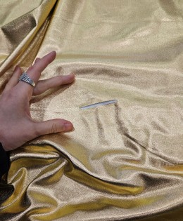 Polyester Parlak Sarı Parça Kumaş | 100x150 cm