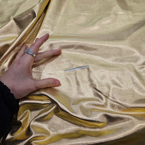 Polyester Parlak Sarı Parça Kumaş | 100x150 cm