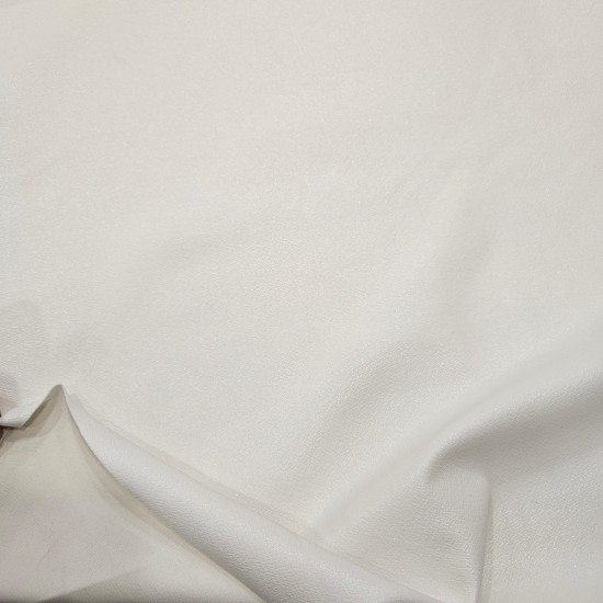 Suni Deri Görünümlü Ekru Kaplama İnterlok Kumaş | R1-08