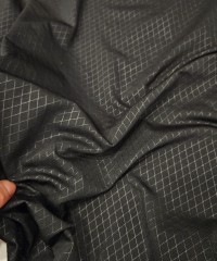 Baklava Desen Tişörtlük Siyah Lyc Süprem Kumaş | R1-10