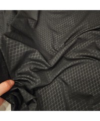 Baklava Desen Tişörtlük Siyah Lyc Süprem Kumaş | R1-10