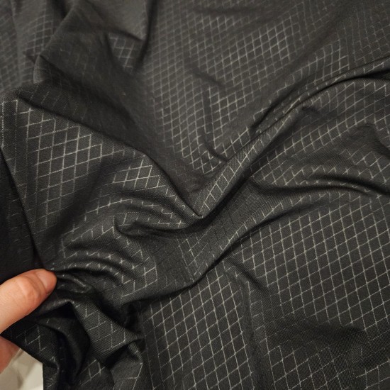 Baklava Desen Tişörtlük Siyah Lyc Süprem Kumaş | R1-10