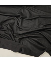 Diagonal Desen Tişörtlük Siyah Lyc Süprem Kumaş | R1-11