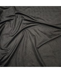 Geometrik Desen-1 Siyah Lyc Süprem Kumaş | R1-13