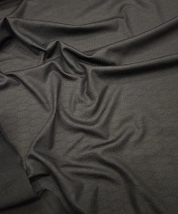 Geometrik Desen-2 Siyah İnterlock Kumaş | R1-15