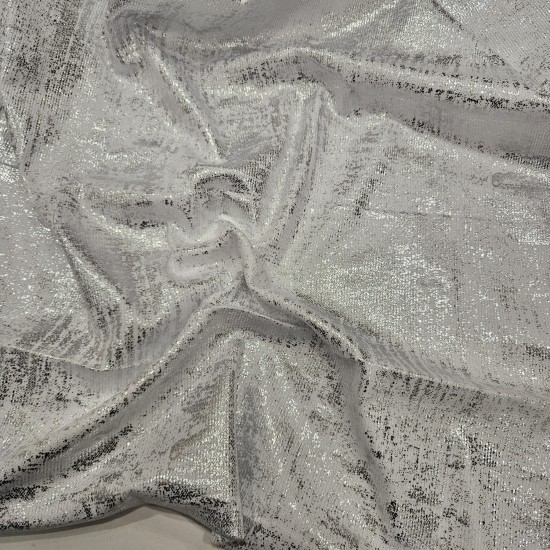 Gümüş Baskılı Kaşkorse Kumaş | A-21