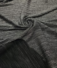 Gümüş Varak Noktalı Kraş İnce Süprem Kumaş | R2-1