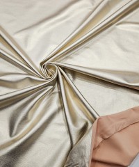 Açık Altın Renk Sıvama Kaplama Somon Zemin Süprem Kumaş | R3-4