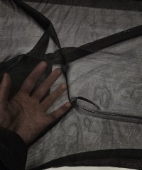 Transparan Siyah Tül Kumaş |  R3-1