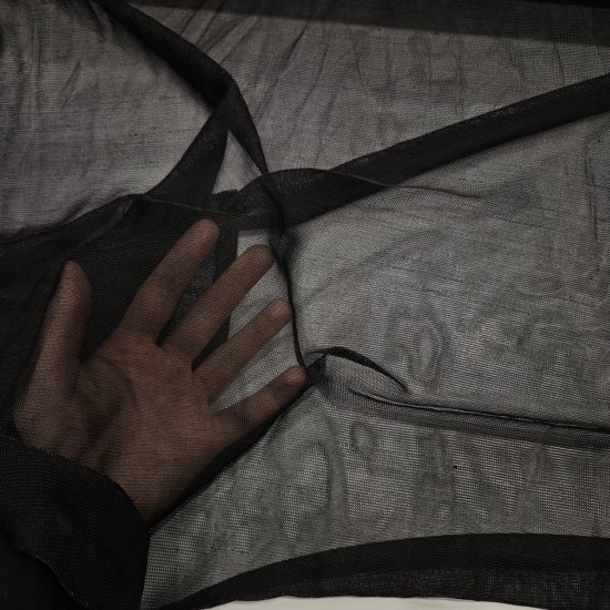 Transparan Siyah Tül Kumaş |  R3-1