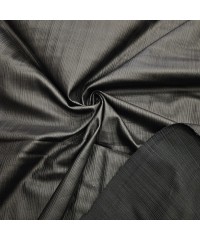 Siyah Suni Deri Görünümlü Desen Ribana Görünümlü Parça Kumaş 