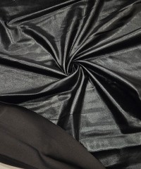 Parlak Siyah Kaplama İnterlok Kumaş | R3-9