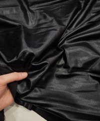 Parlak Siyah Kaplama İnterlok Kumaş | R3-9