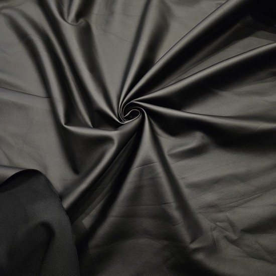 Siyah Kaplama Baskı Siyah Arkası Fırçalı İnterlok Kumaş