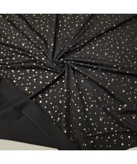 Altın Varak Rastgele Puantiye Süprem Kumaş | C3-10