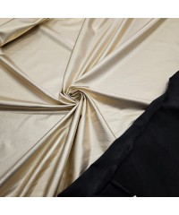 Açık Altın Varak Kaplama Siyah Zemin Süprem Kumaş | R4-9