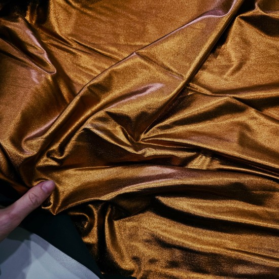 Bronz Varak Kaplama Simli Süprem Kumaş | R4-8