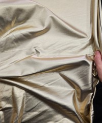 Açık Altın Varak Kaplama Siyah Zemin Süprem Kumaş | R4-9