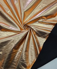 Açık Bronz Kaplama Siyah Zemin Süprem Parça Kumaş