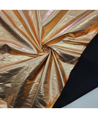 Açık Bronz Kaplama Siyah Zemin Süprem Parça Kumaş